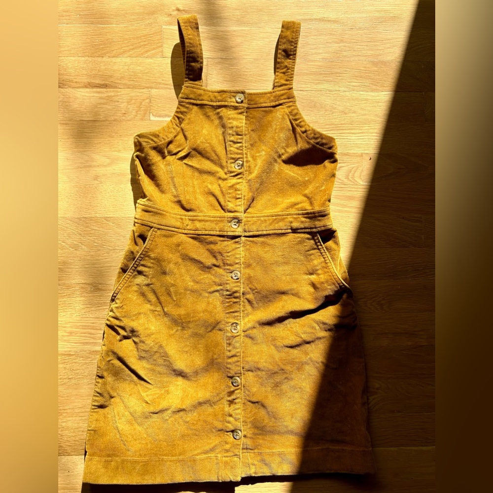 Crewcuts corduroy size 10 overall dress with buttons size 10
